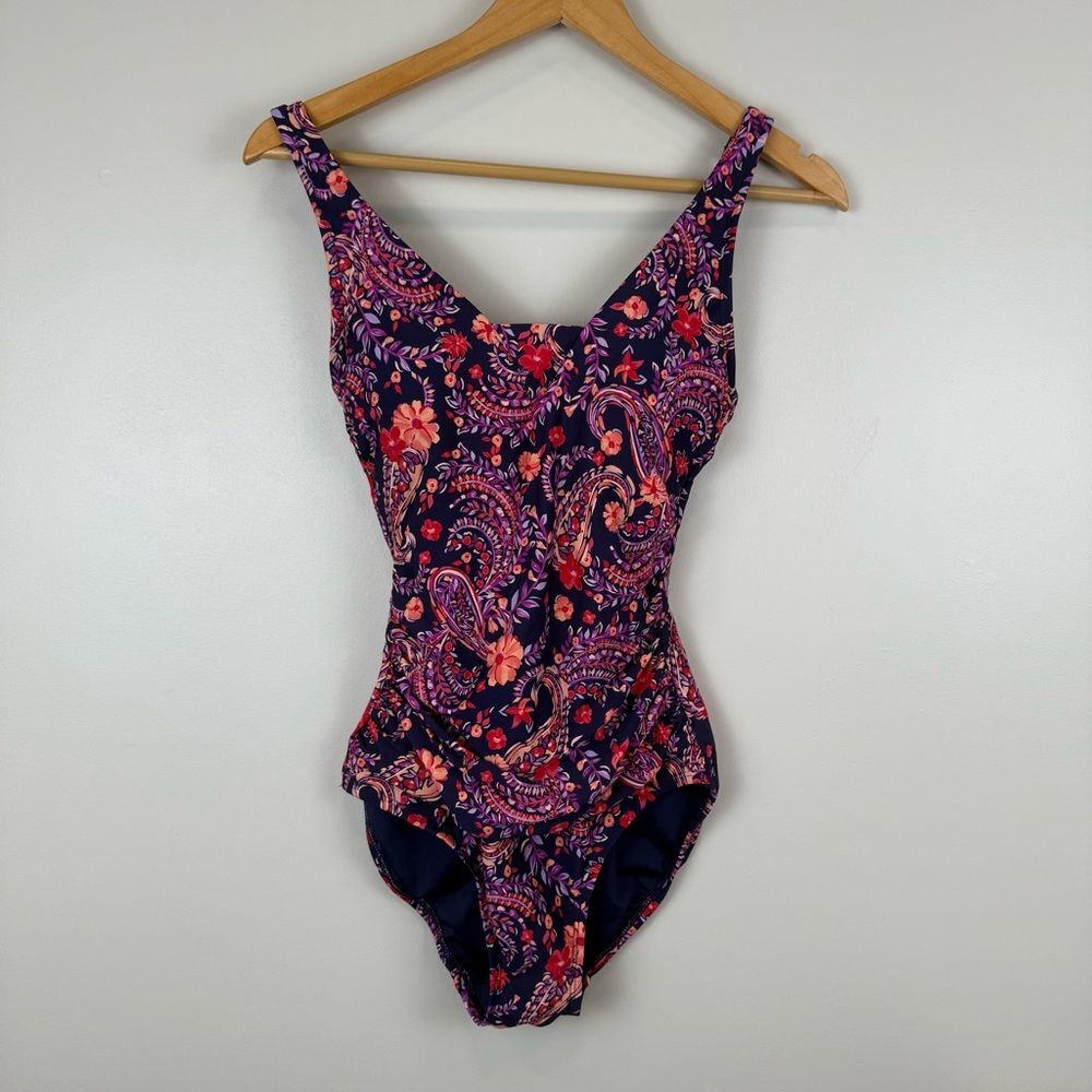 Lands' End Women's Size XS Shirred One Piece Swimsuit